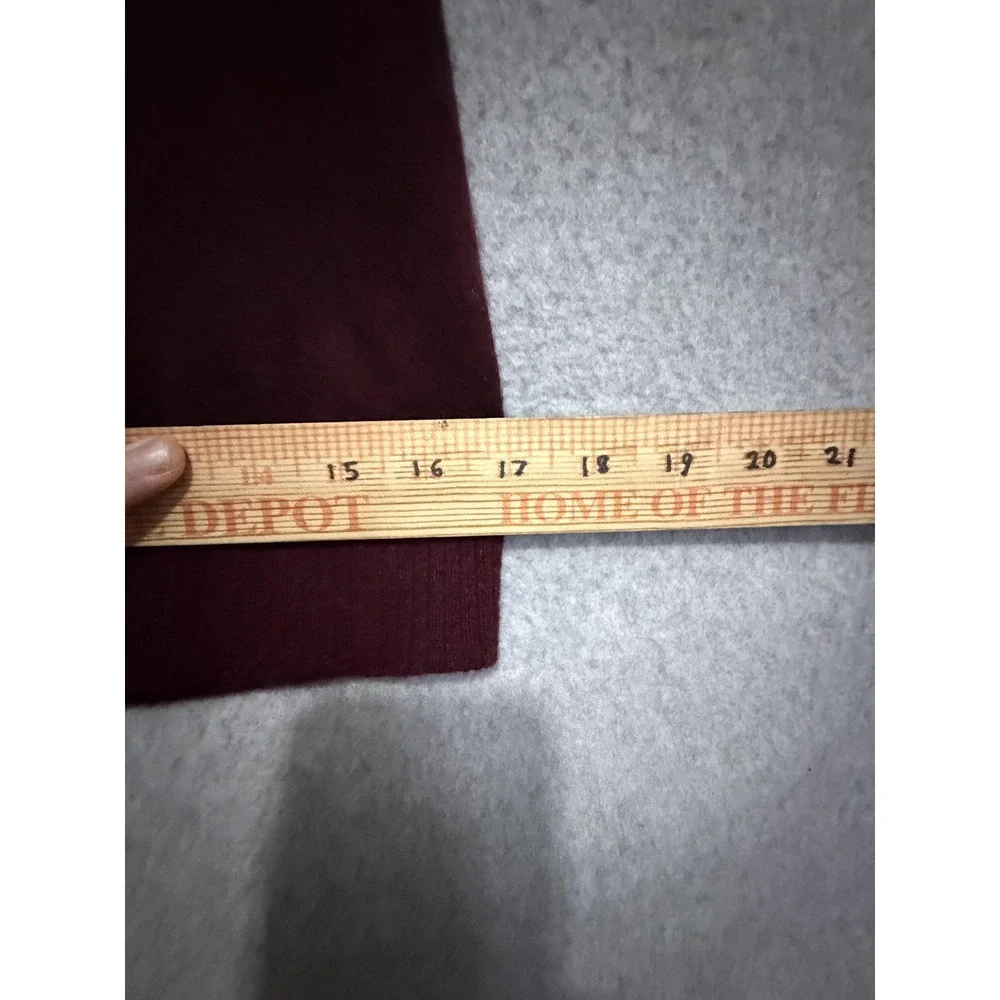 Qi Cashmere Sweater Dress Womens Medium Red 100% Cashmere Mock Neck Knee Length‎
